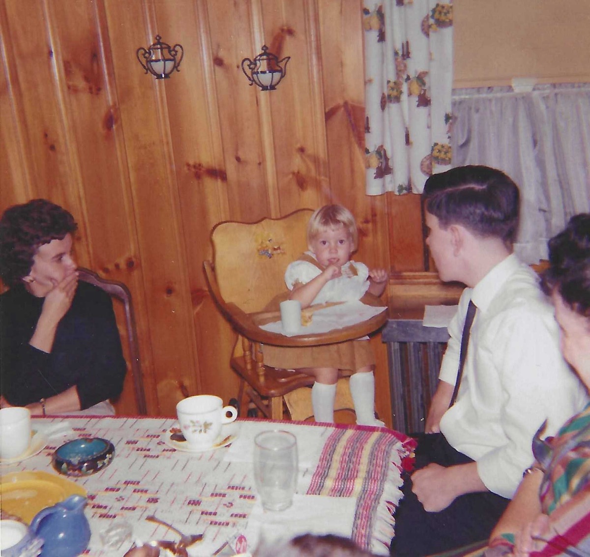 Mary Beth, Mary Alice and Bill at Grammie's