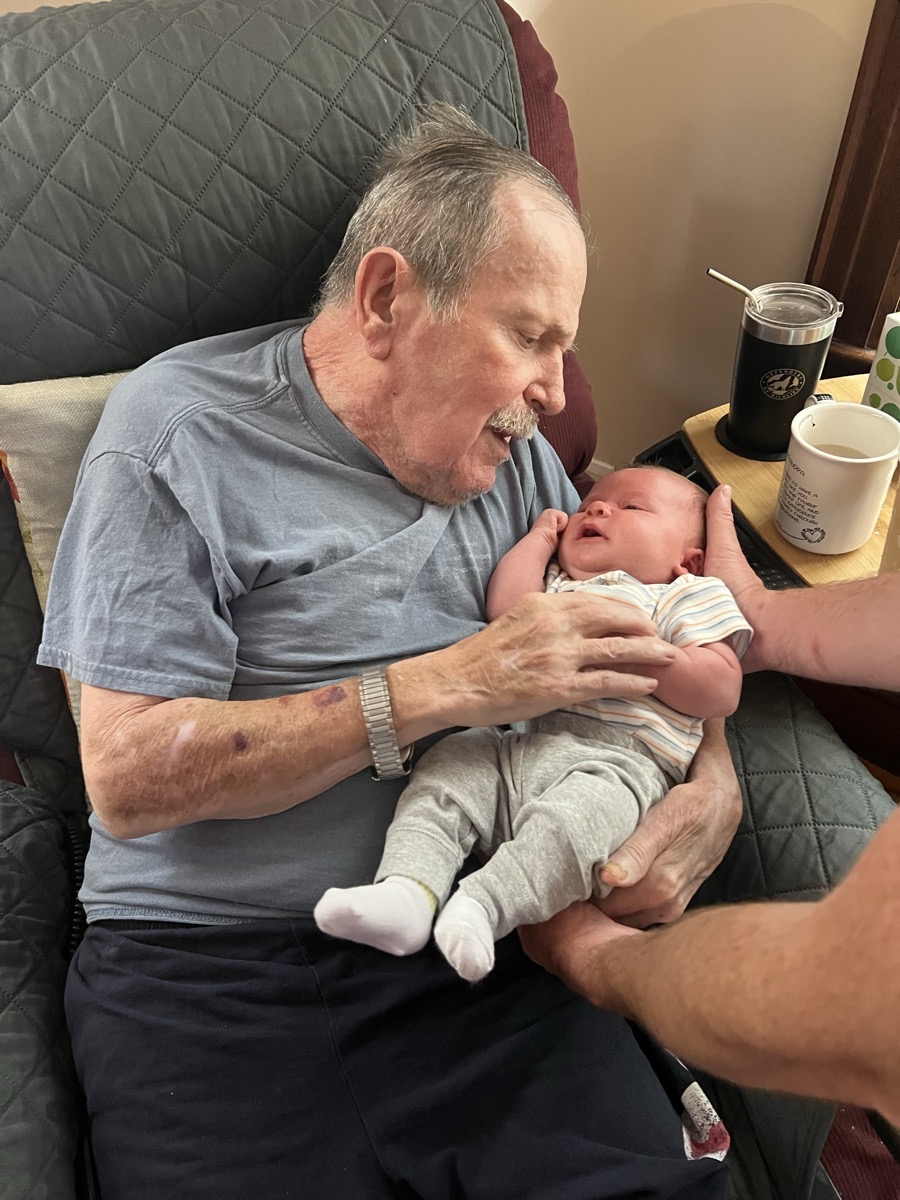 Dad and baby Charlie